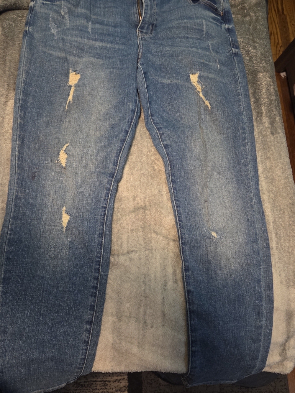 Studio Distressed Blue Boyfriend Jeans